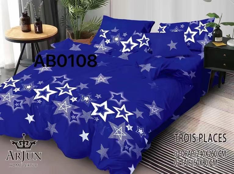 Drap + couverture + 02 taies d’oreiller