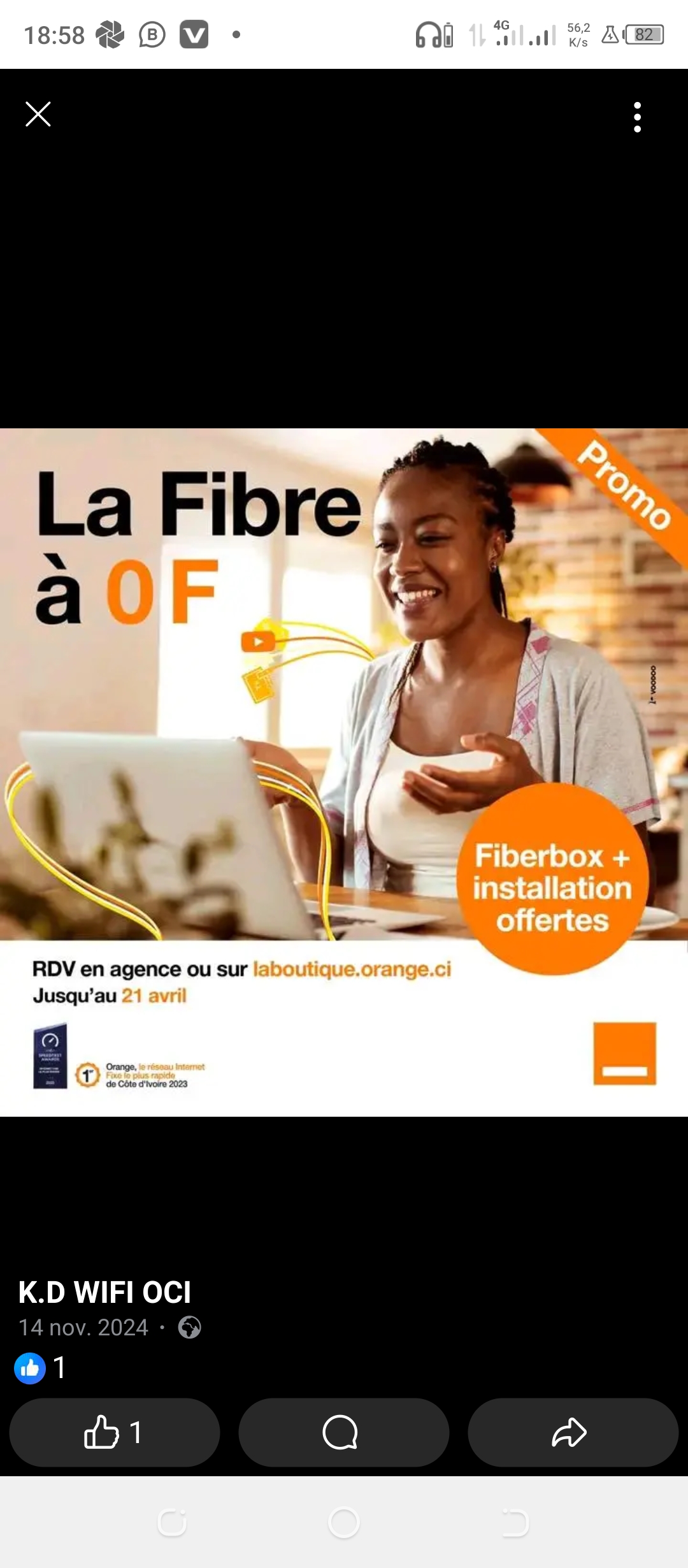 La Fibre orange Wi-Fi