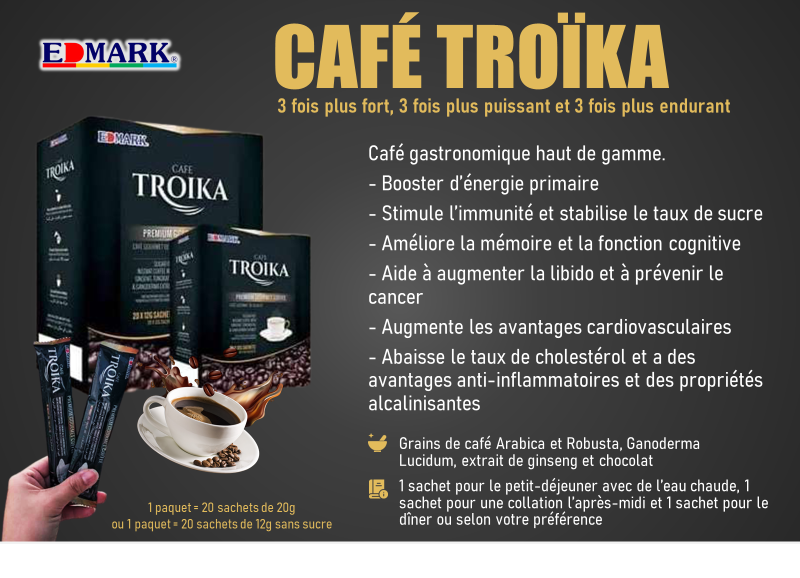 Le Troika :3X PLUS FORT · 3X PUISSANCE · 3X ENDURANCE