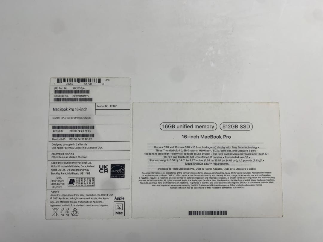 MacBook Pro (16 pouces, 2021)