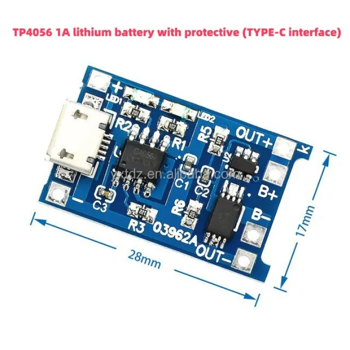 Carte de charge de modules de chargeur de batterie au lithium micro USD 5V ,3V