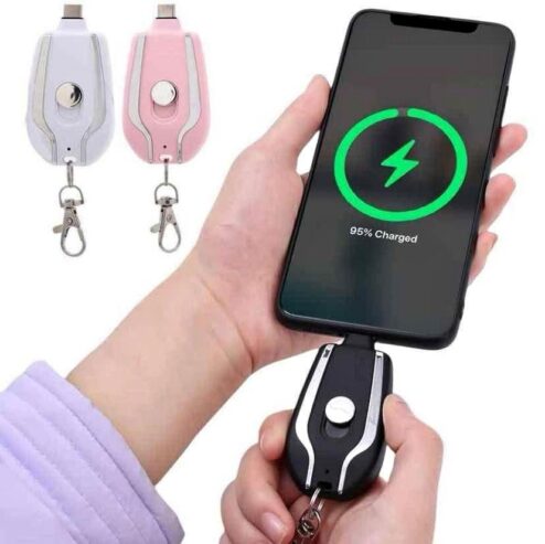 Mini Powerbank Porte-clés – Recharge rapide
