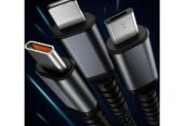 Câble de Charge Rapide 3 en 1 – 100W