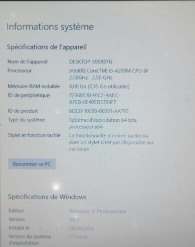 HP PROBOOK 450 (seconde main)