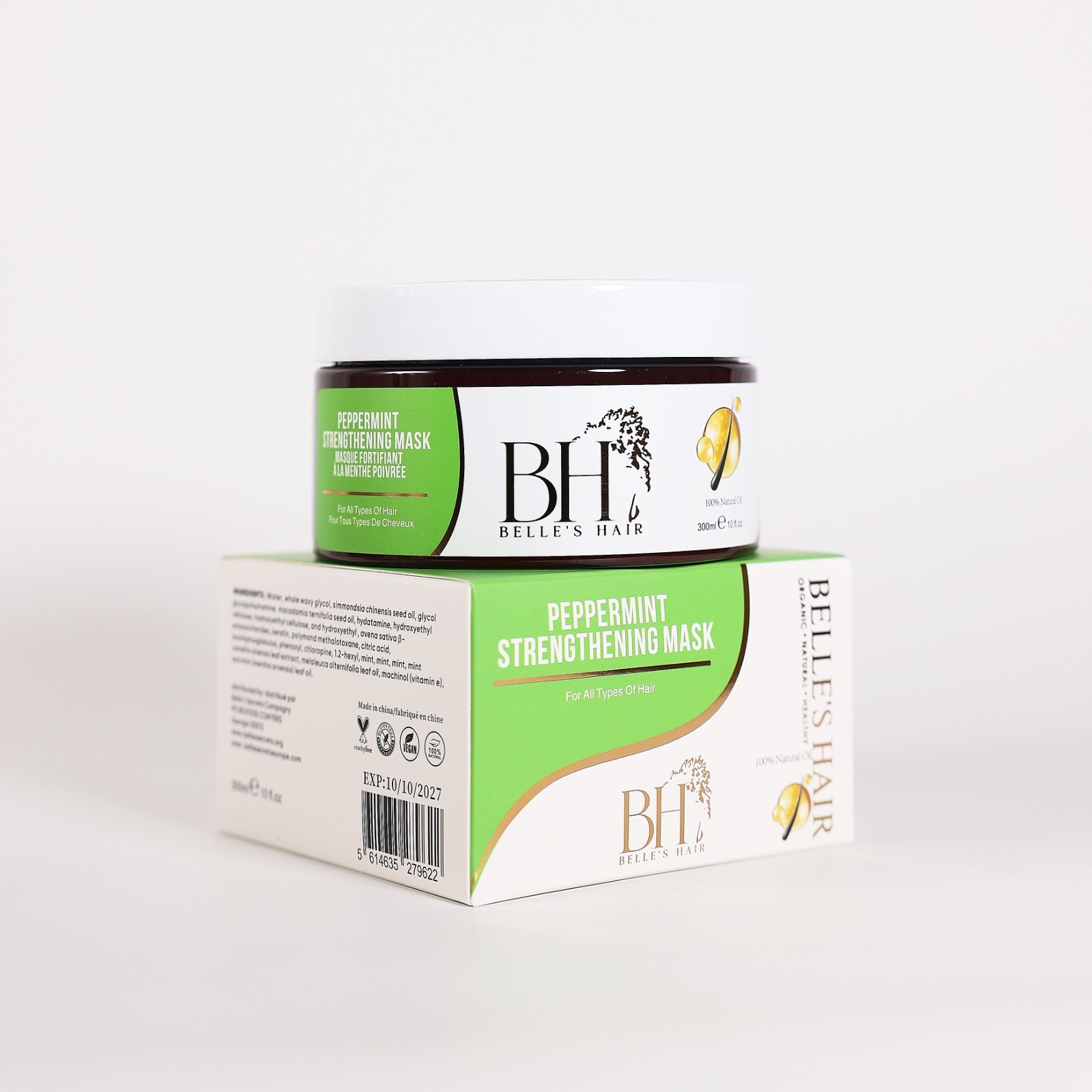 Masque Fortifiant à la menthe poivrée