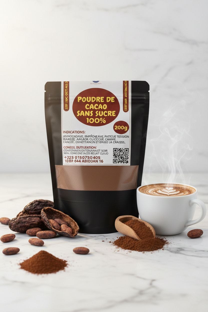 Poudre de Cacao 100% Naturelle