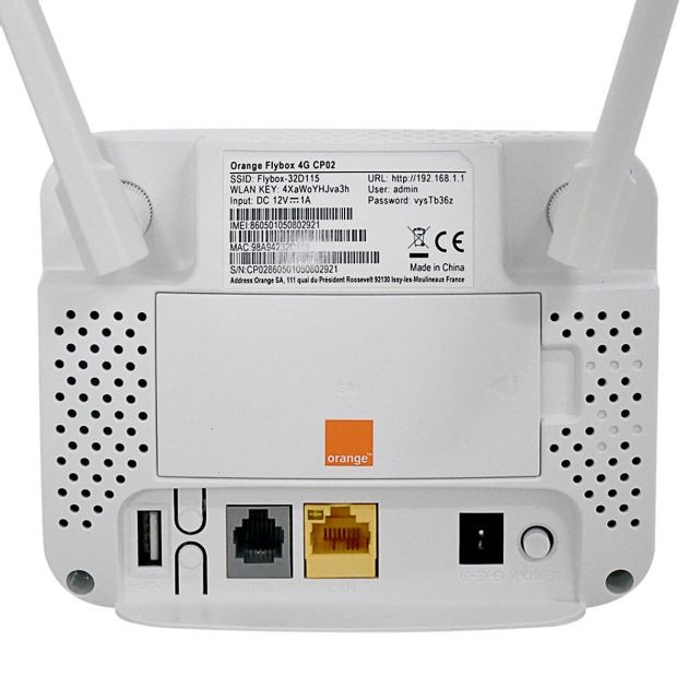 FLYBOX D’ORANGE (AVEC PILE )