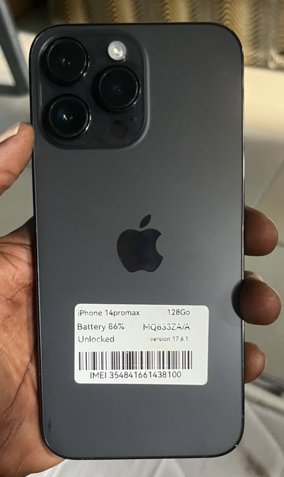 iPhone 14 Pro Max Casi neuf 128G 2Puce tous es origine propre